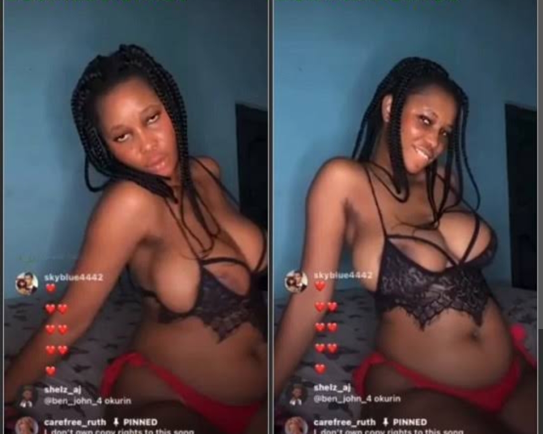 LIVESHOWS: Popular Influencer Carefree Ruth Goes Live Naked on Instagram For Gift