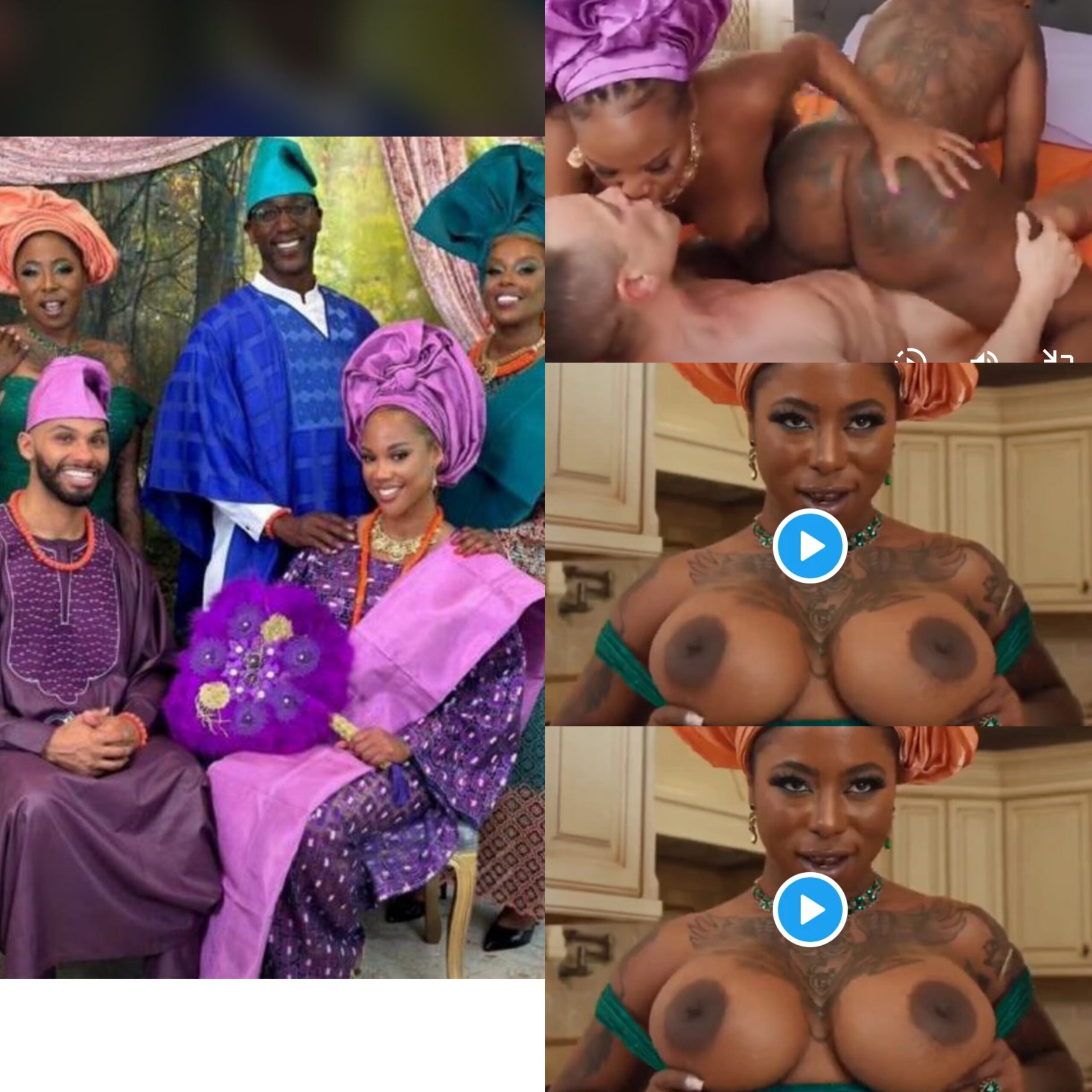 LEAKED: Watch the full Sextape of People Dressed in Owambe that's the trending on Twitter