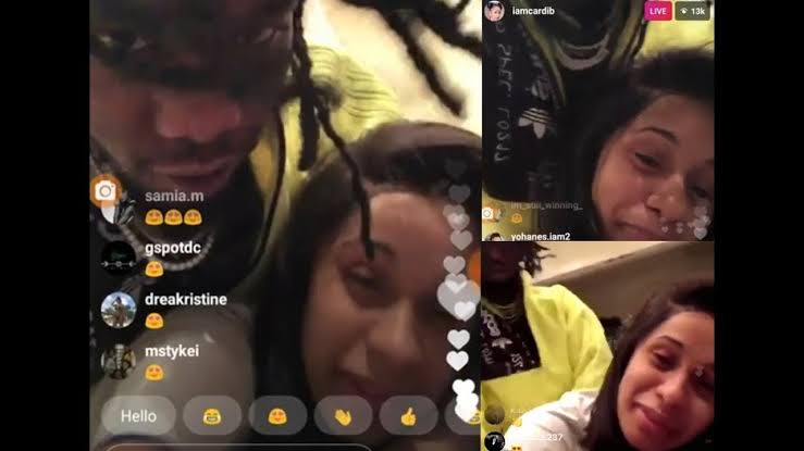 Cardi B and Offset having sex on Instagram live, video leaked online